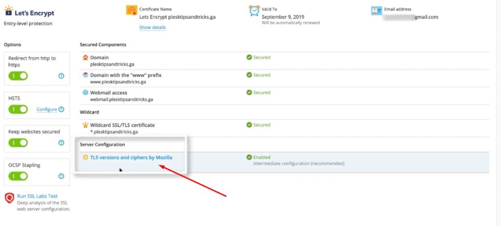 ciphers managed by Mozilla - Plesk Tips and Tricks