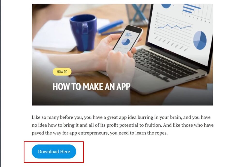 Downloadable File Button