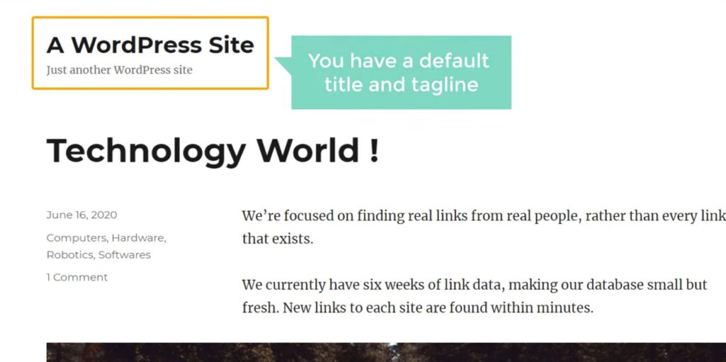 Default Title & Tagline