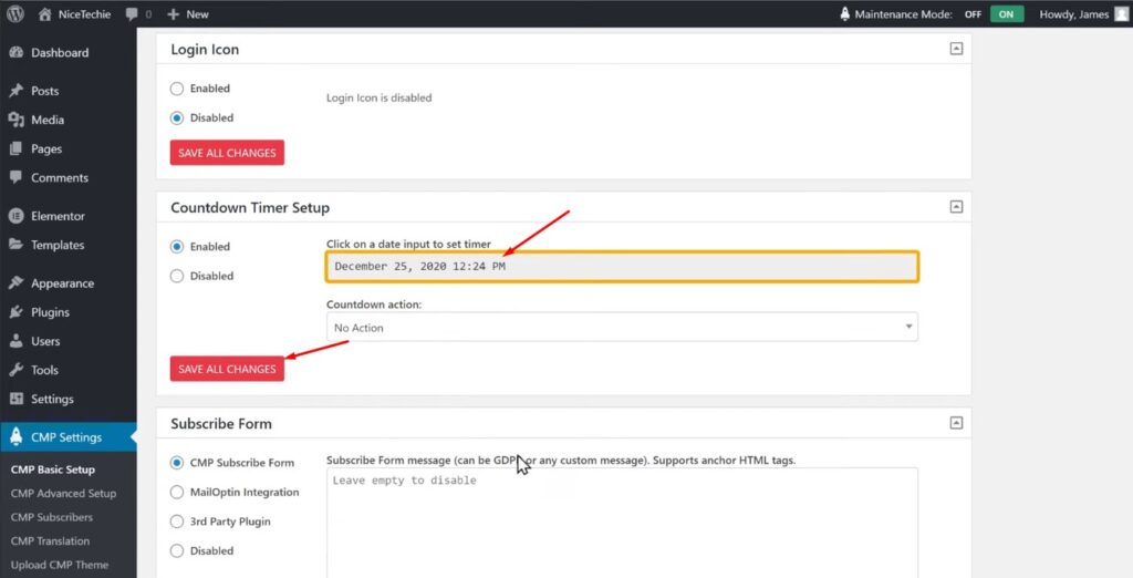 update date and time