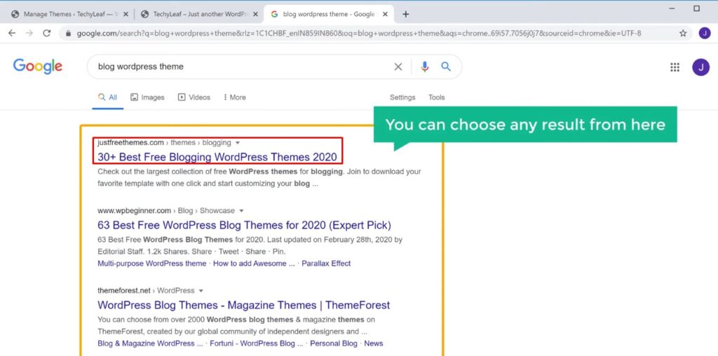 Search Results - to Install a WordPress Theme