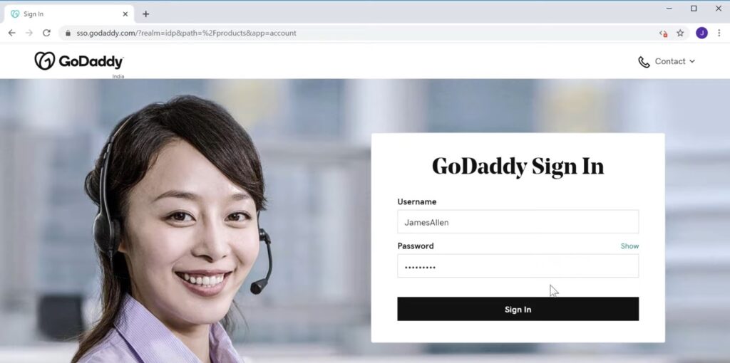GoDaddy Login