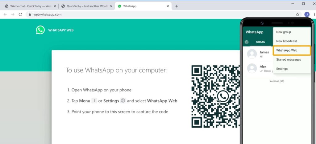 web login from mobile