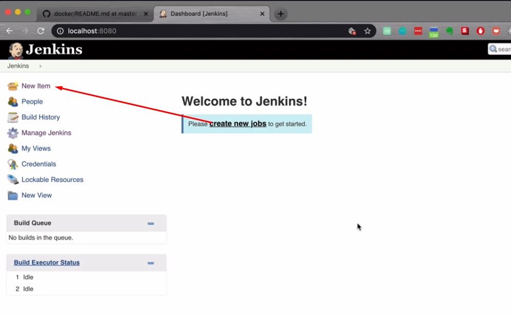 Welcome Page Jenkins