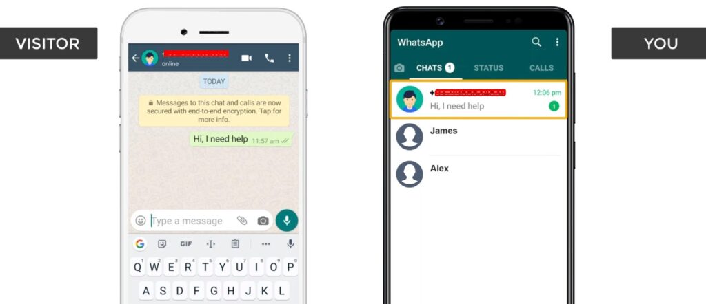 click to chat - to add WhatsApp chat to WordPress website