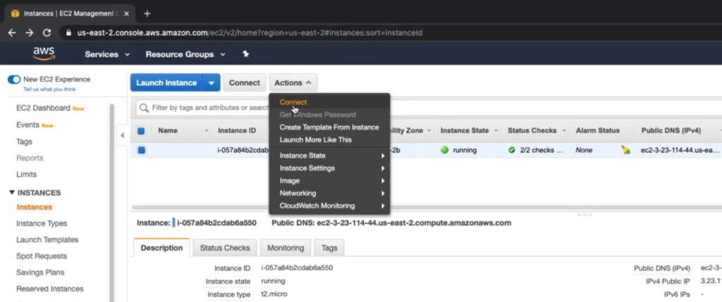 Connecting EC2