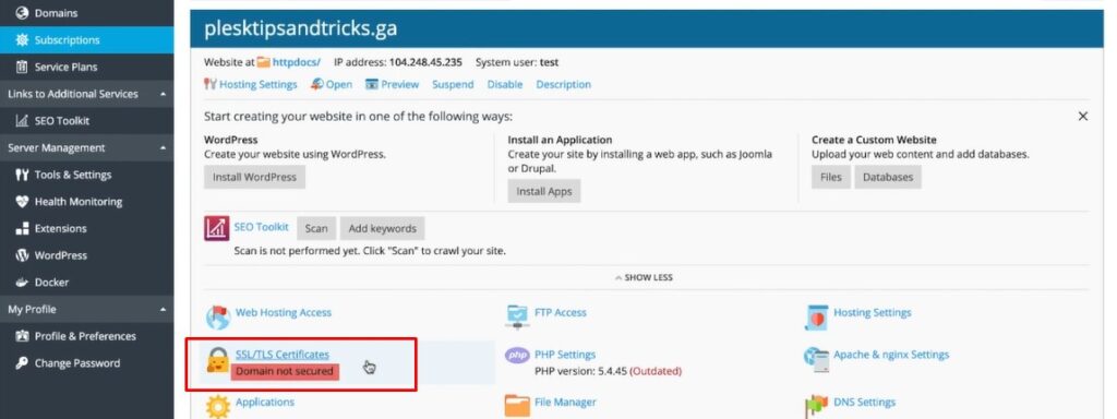 SSL TLS certificates
