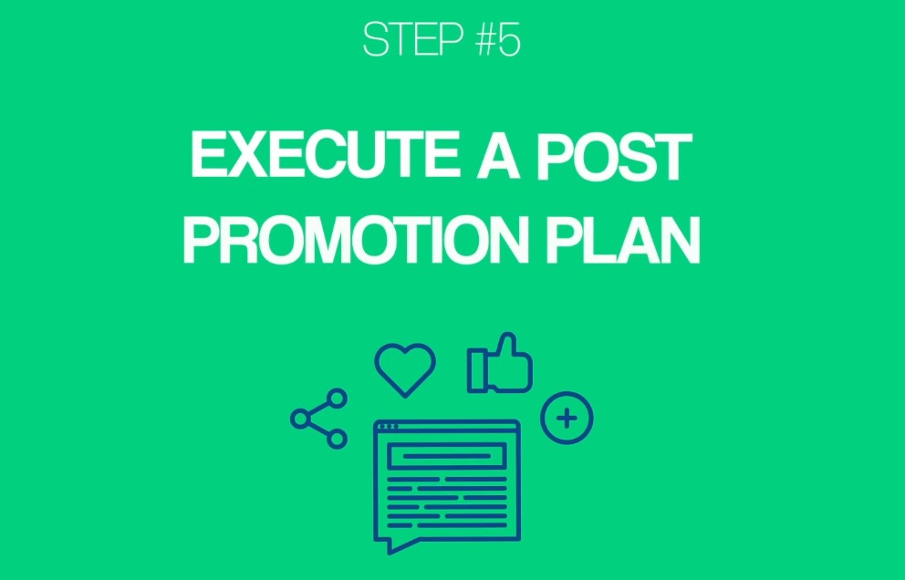 Execute a post promotion plan