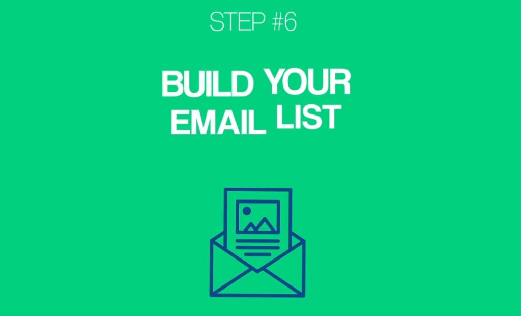 Build your email list - to start and grow a blog