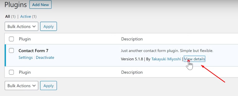 View Details - to install a plugin in WordPress