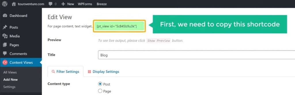 shortcode - To Display WordPress Posts In a Grid Layout